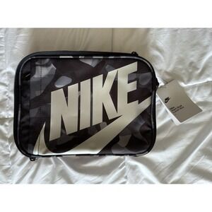 Nike Boy's Futura Fuel Pack Lunch Box Insulated Hard Shell Black Camo School New